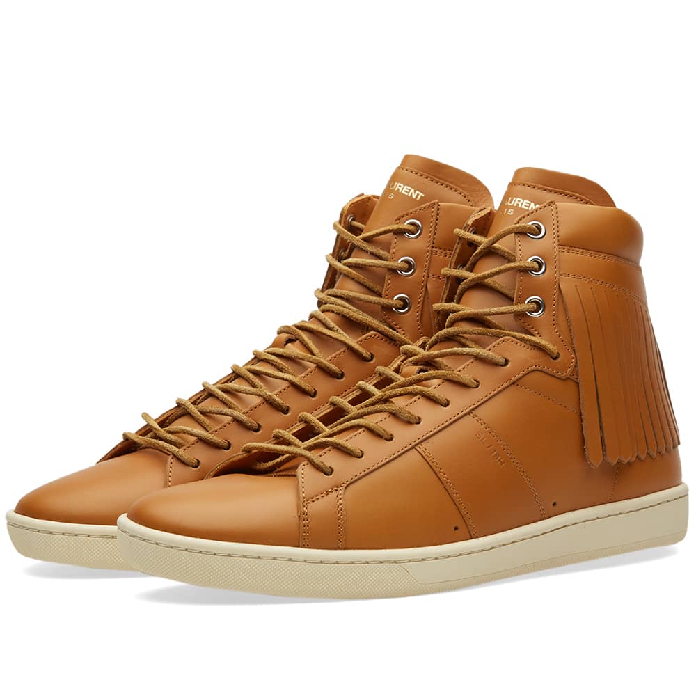 fringe high top sneakers