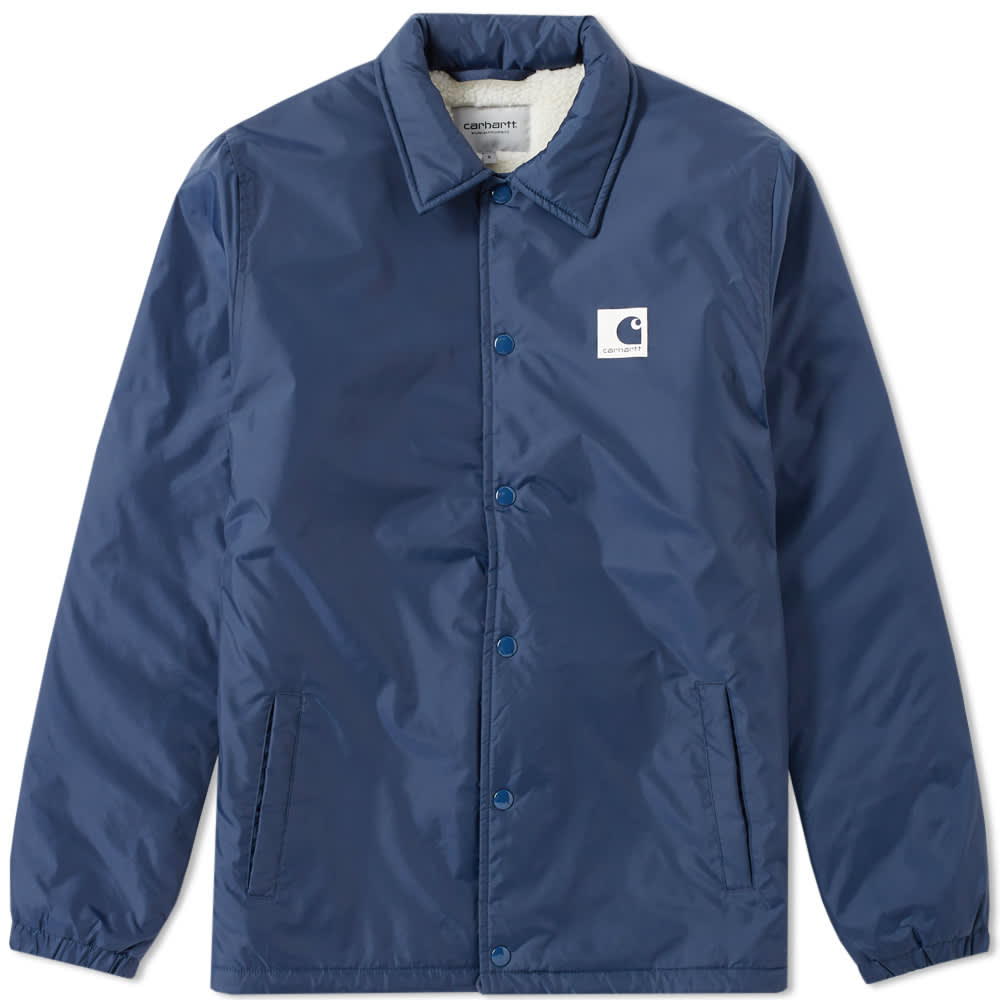 Carhartt WIP Sports Pile Coach Jacket Steel Navy Wax END.