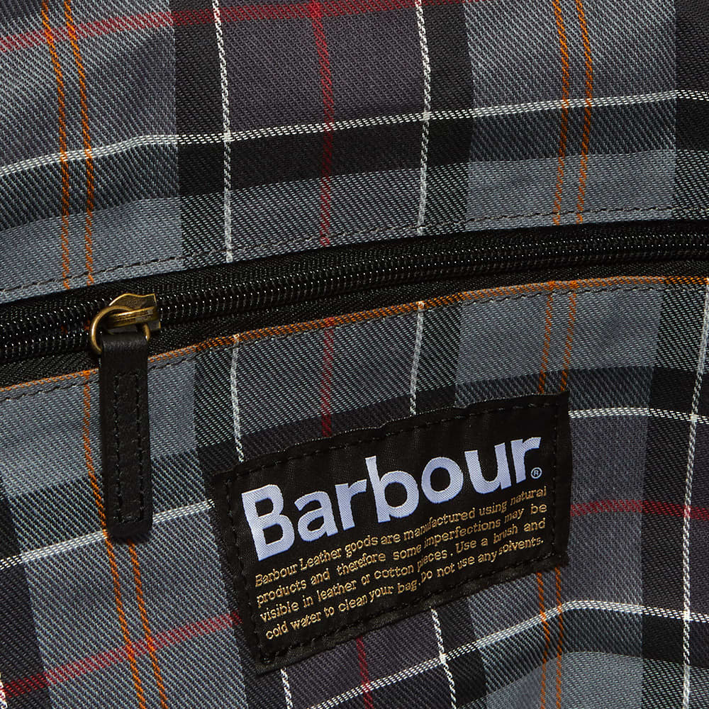 Barbour Leather Medium Travel Explorer Black END. (UK)