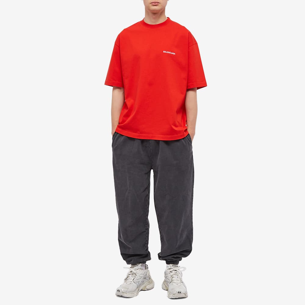 balenciaga back logo t shirt