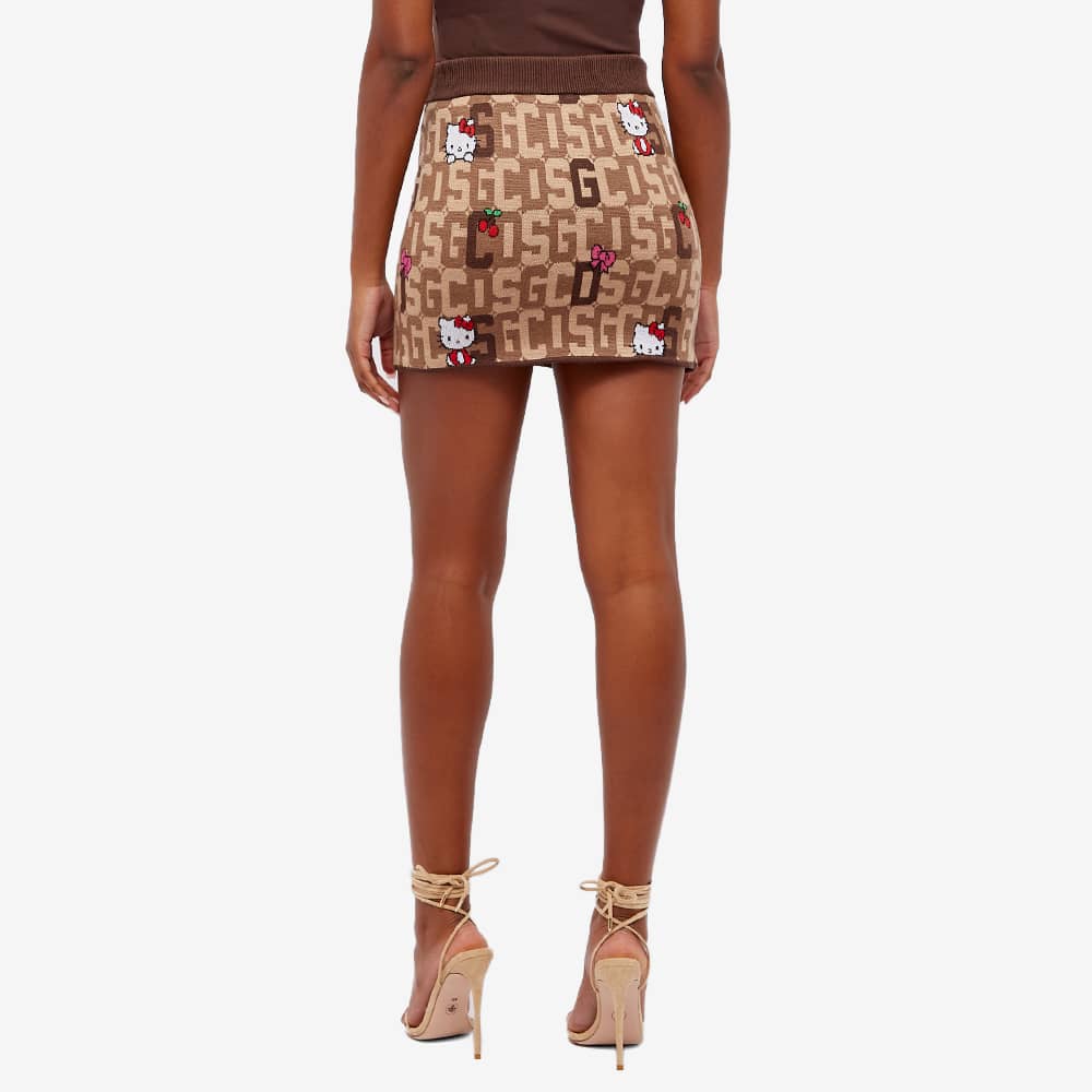 GCDS Hello Kitty Mini Skirt Brown | END. (US)