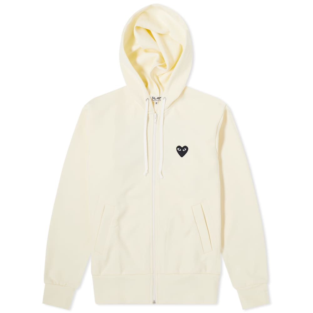 Comme des Garcons Play Women's Black Heart Full Zip Backprint Hoody ...