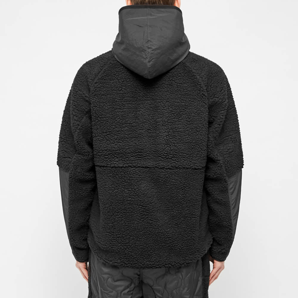 Sherpa hoodie mens half zip clearance
