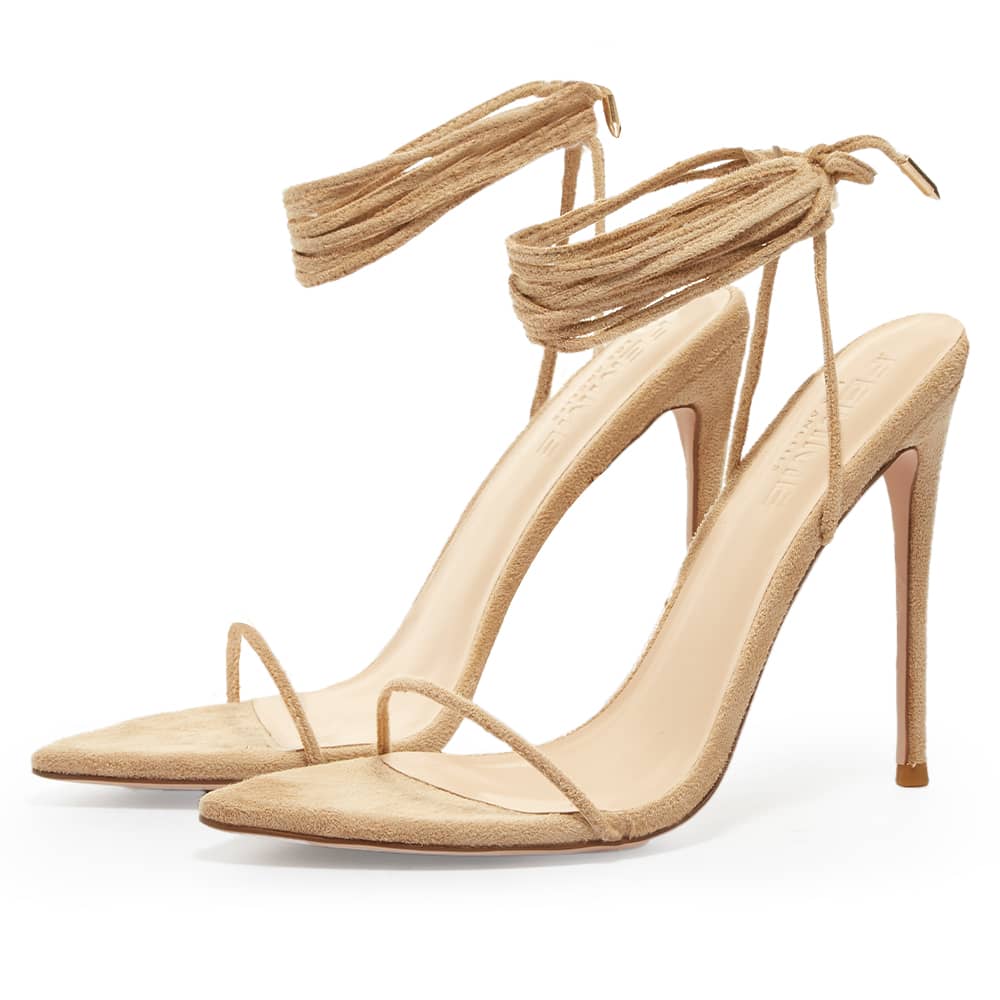 femme la lace up heels