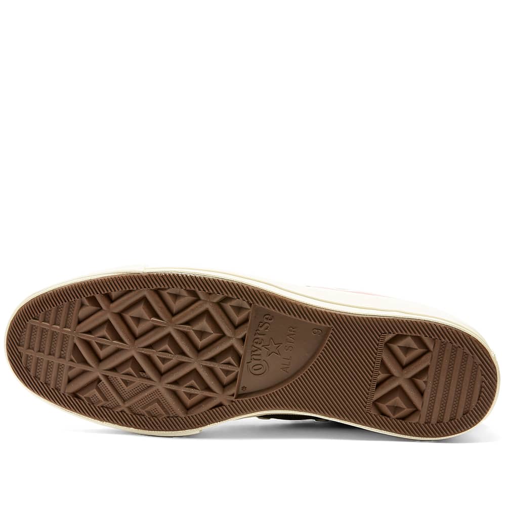 brown comme des garcons converse