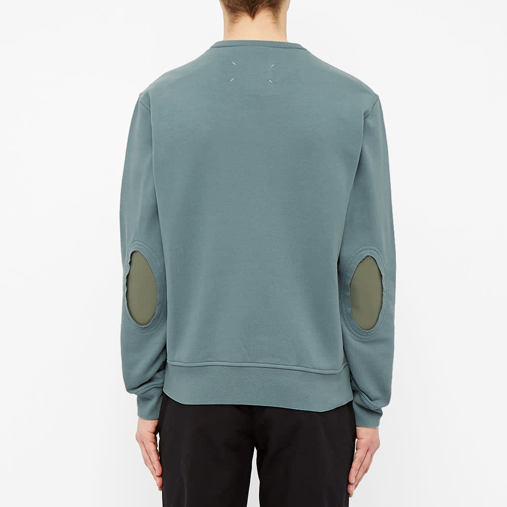 Maison Margiela 10 Elbow Patch Crew Sweat Slate Grey | END.