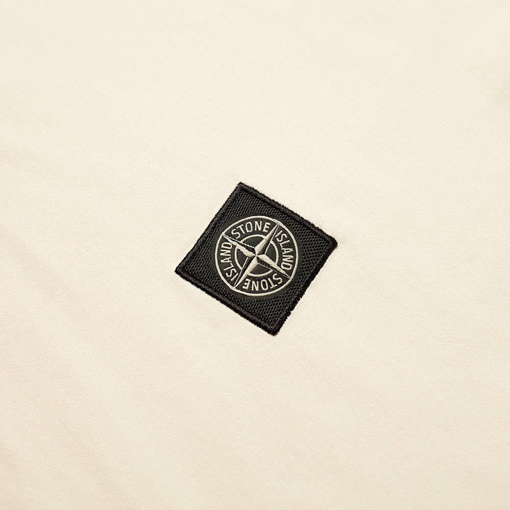 stone island garment dyed patch logo tee
