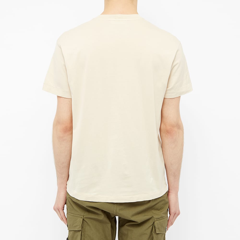 stone island garment dyed patch logo tee