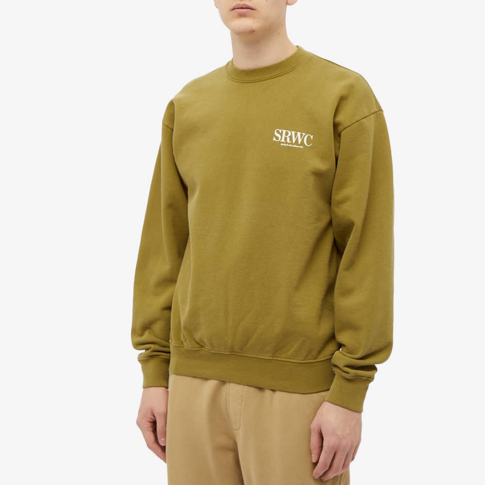 Sporty & Rich Upper East Side Crew Sweat Olive & Cream END. (US)