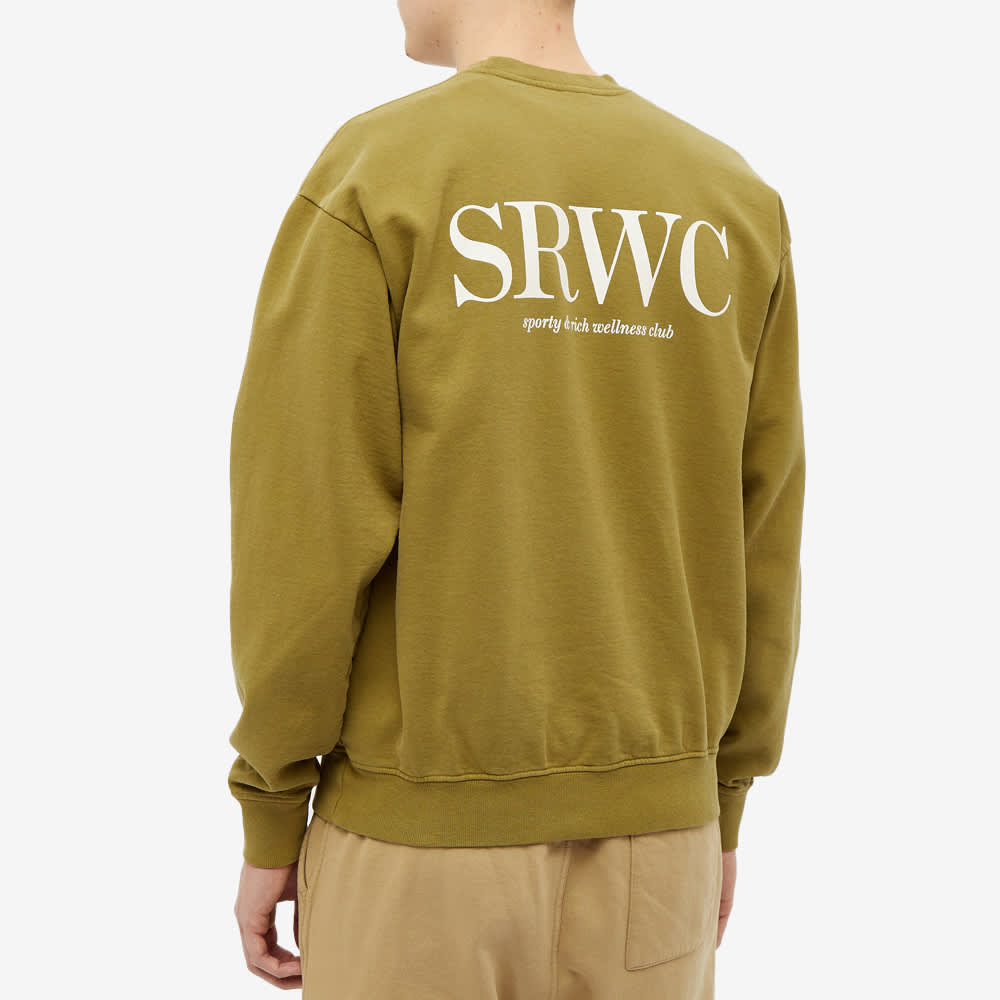 Sporty & Rich Upper East Side Crew Sweat Olive & Cream END. (US)