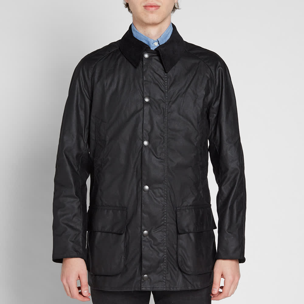 Barbour black jacket clearance