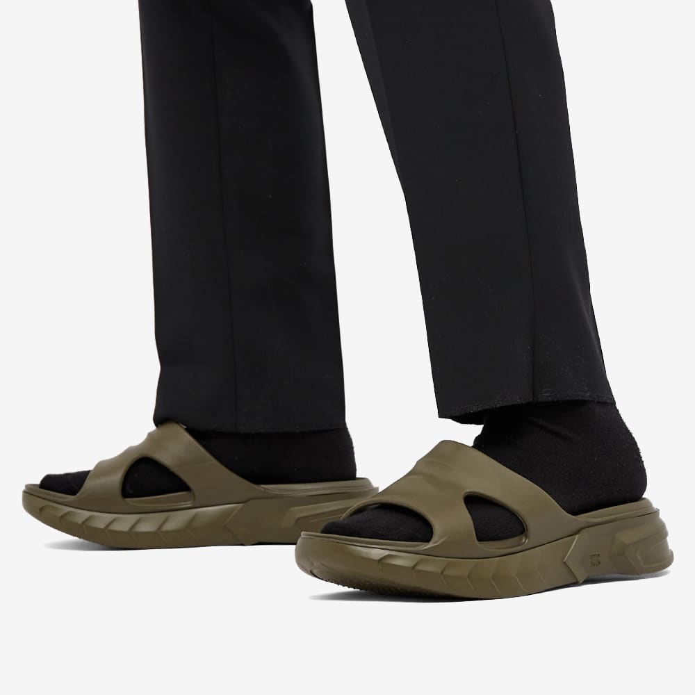 Givenchy Marshmallow Slide Sandal Olive Green | END. (SG)