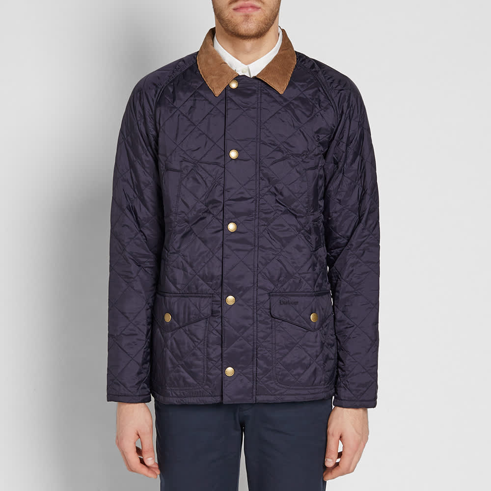barbour langstone quilted jacket navy