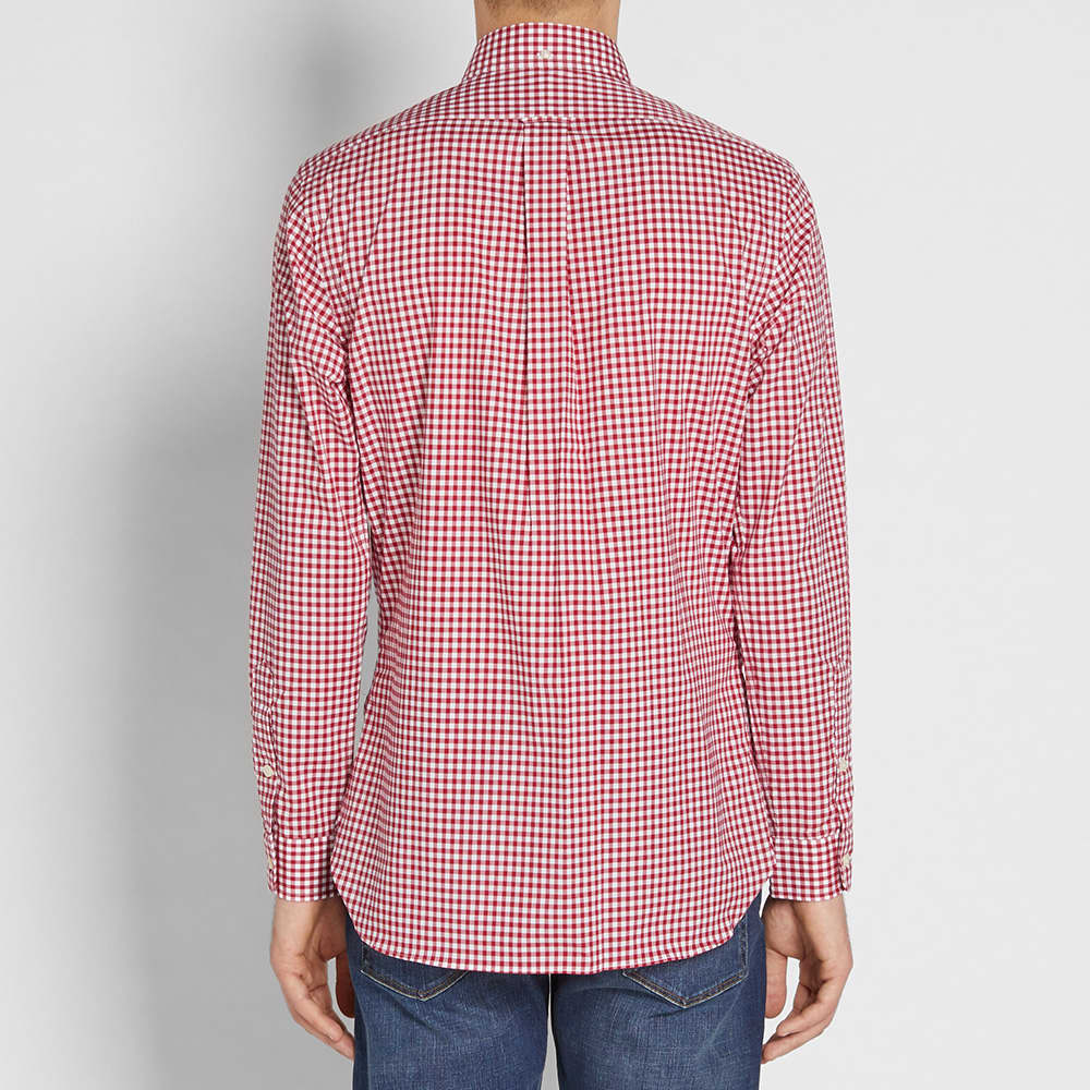 Polo Ralph Lauren Button Down Gingham Shirt Red & White | END.