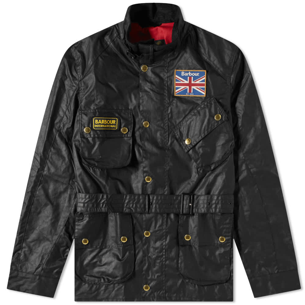 Barbour International Union Jack Jacket Black END. (US)