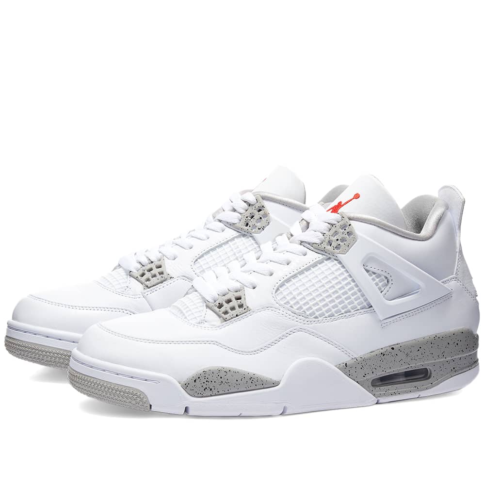 retro jordan 4 red and white