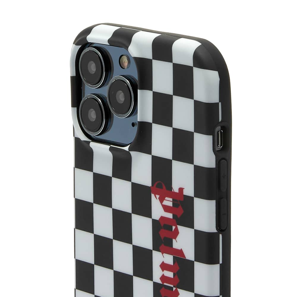 Palm Angels Checked Logo iPhone 13 Pro Max Case Black & Red END. (US)