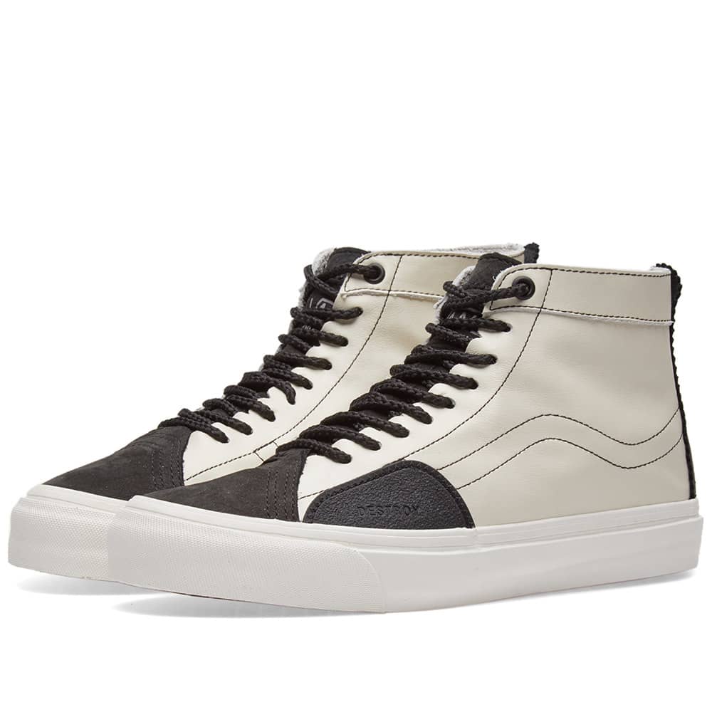 Vans sk8 hi black marshmallow Clearance