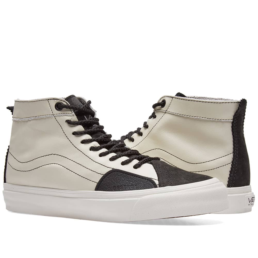 Vans sk8 hi black marshmallow Clearance