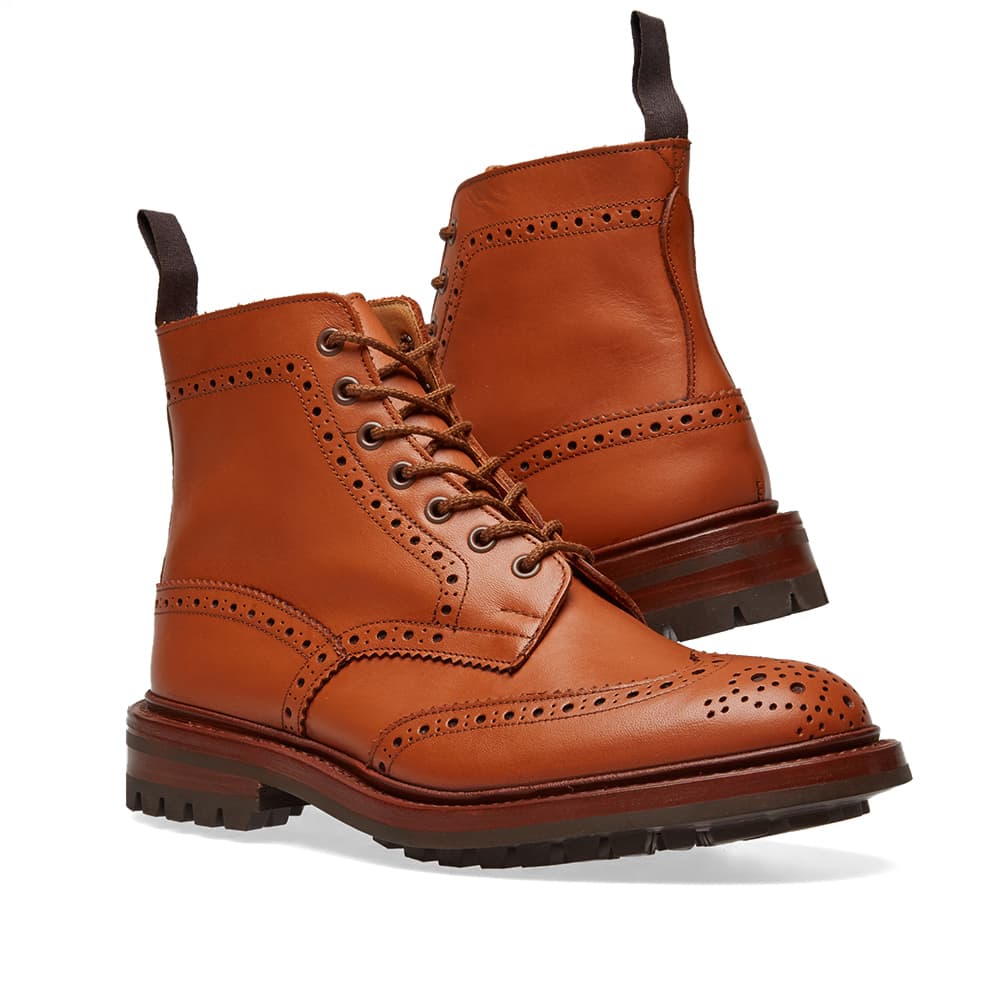 Tricker�s Commando Sole Malton Brogue Derby Boot CShade Tricker�s Commando Sole Malton Brogue Derby Boot CShade