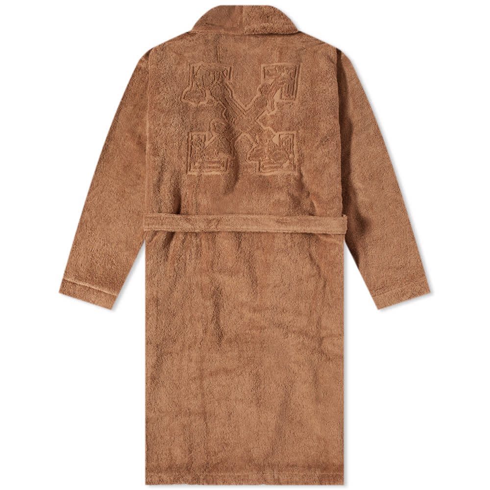 OffWhite Swimming Man Logo Bathrobe Camel END. (CA)