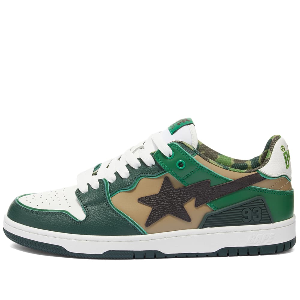 a bathing ape sk8 sta low green