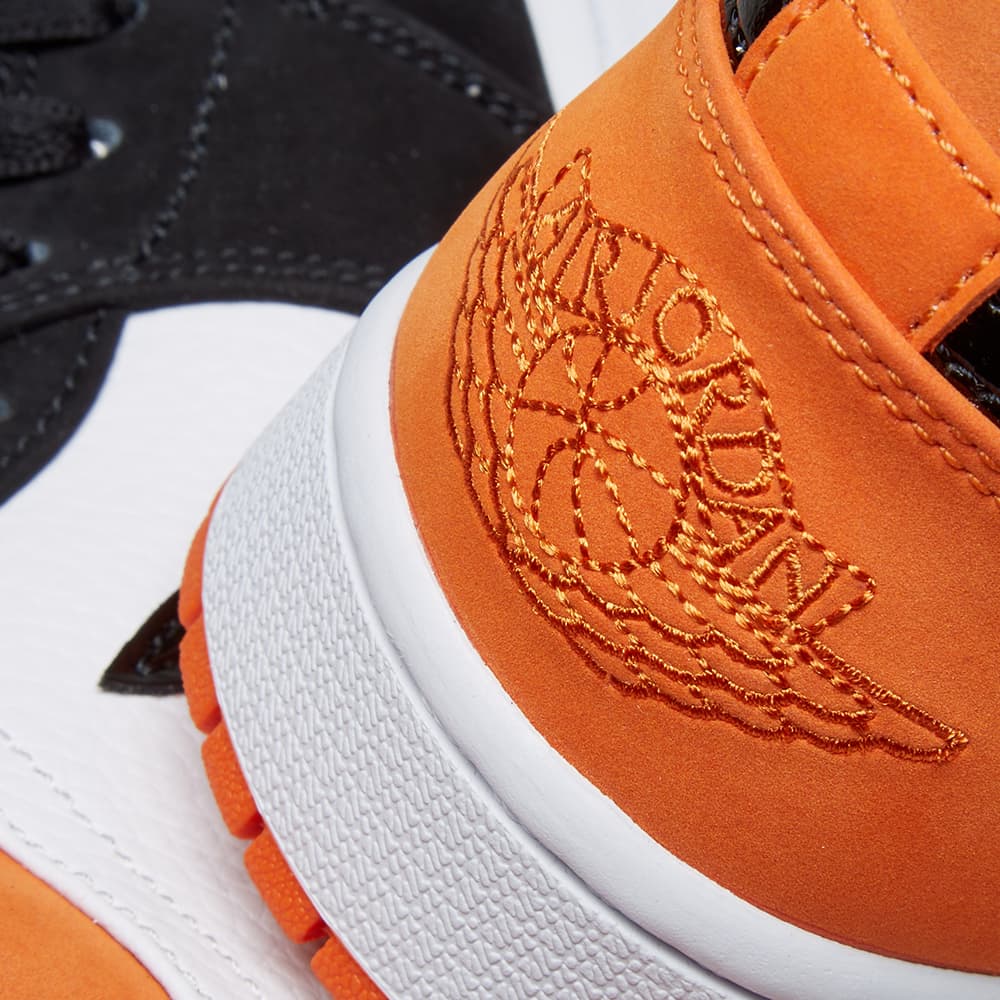 jordan 1 black starfish white