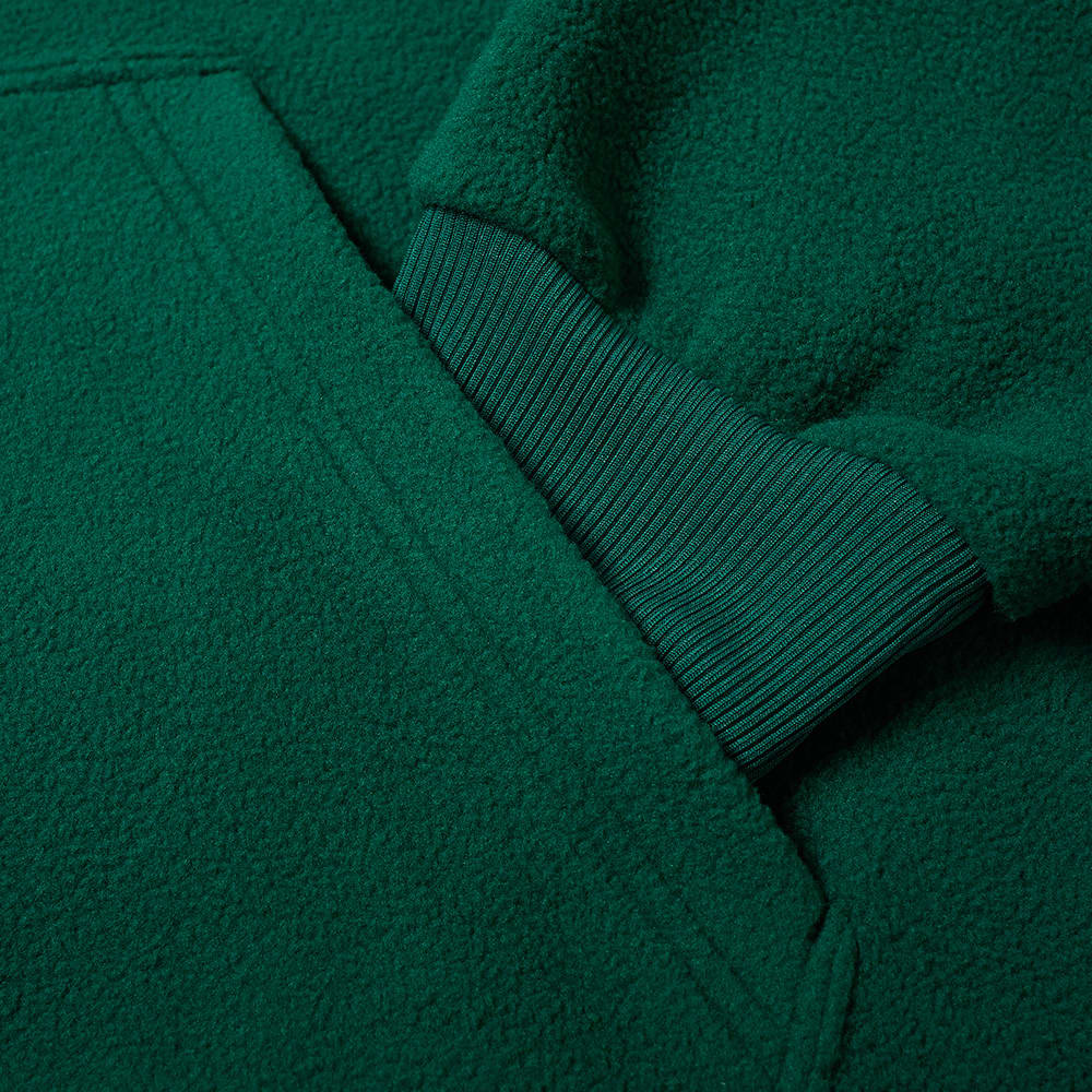 adidas originals hoodie with collegiate crest in green fleece