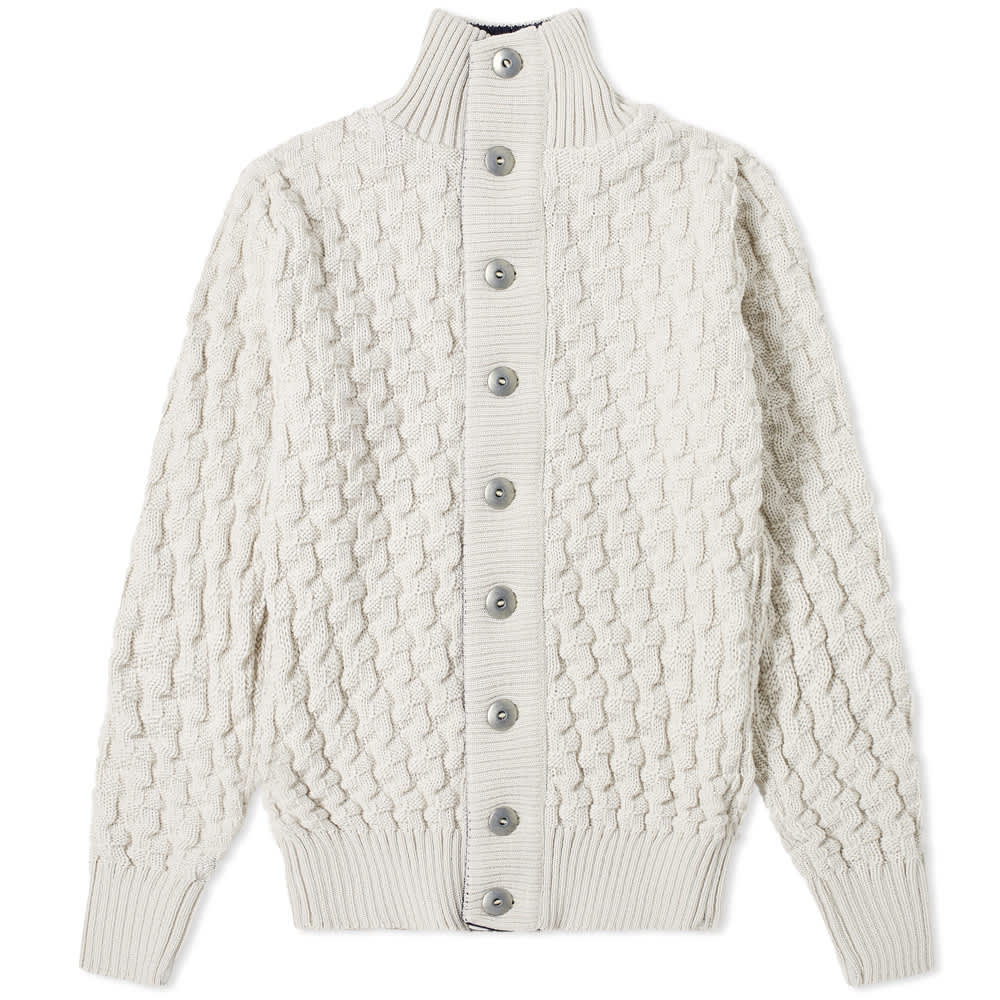 S.N.S. Herning Stark Cardigan Grey White | END. (US)