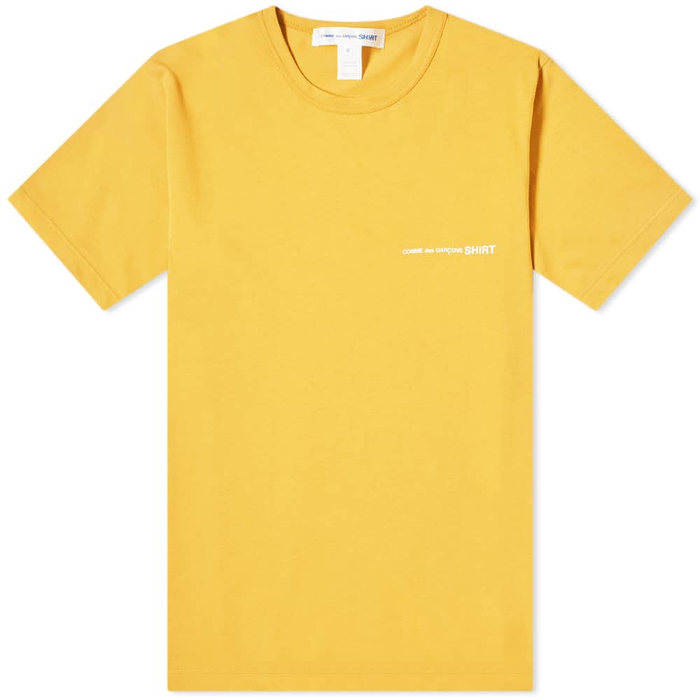 Comme des Garcons SHIRT Logo Colour Tee Yellow | END. (US)