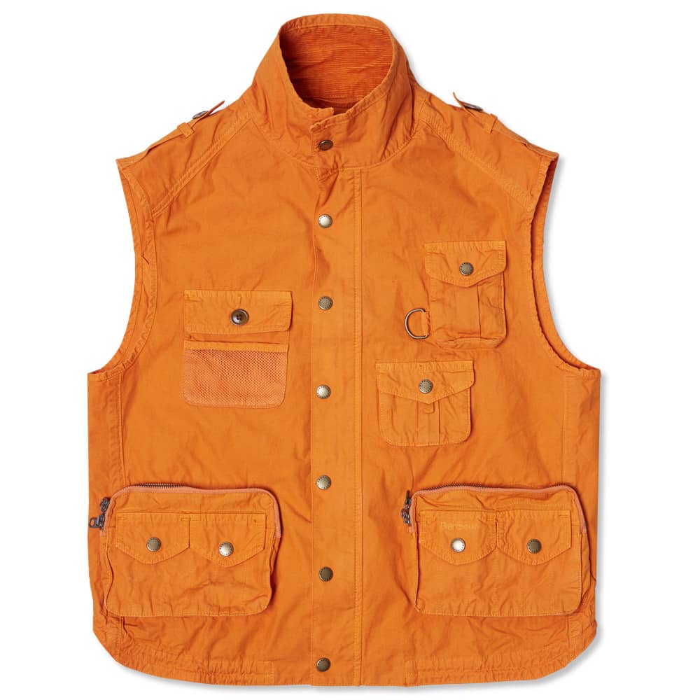 Barbour Heritage Fishing Gilet Orange END.