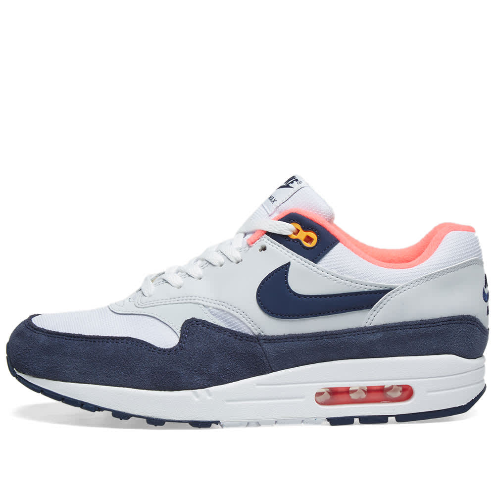 air max 1 white and navy