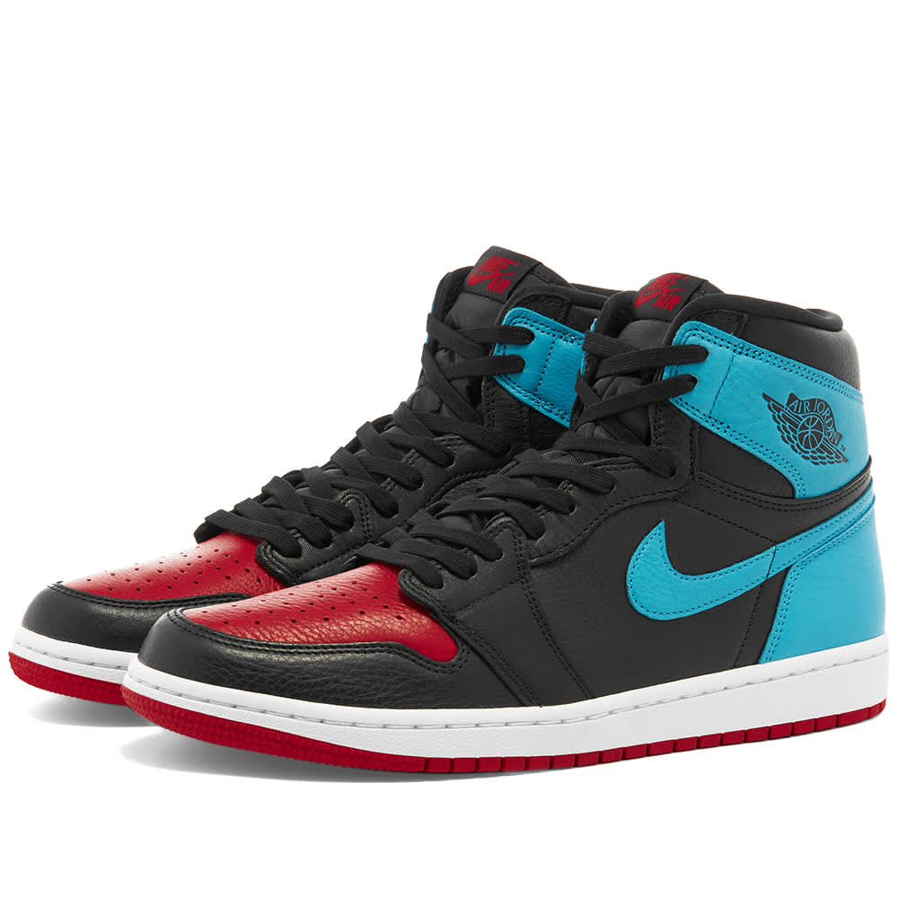 jordan 1 black red and blue