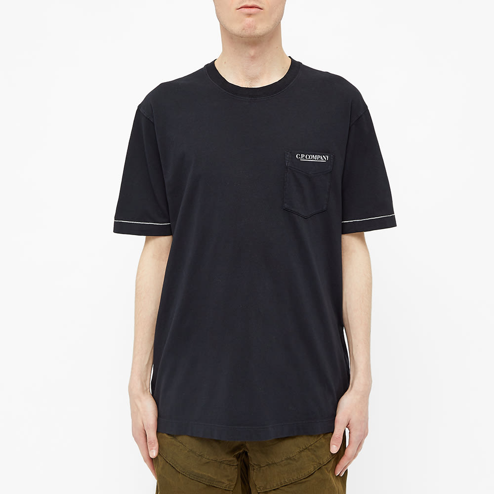 C P Company Pocket Logo Tee Total Eclipse END Global 