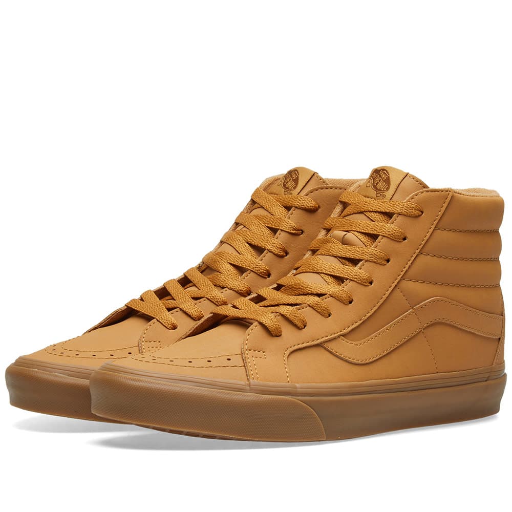 light brown high top vans