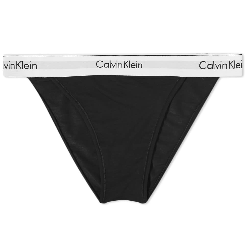 Calvin Klein High Leg Tanga Briefs Black END. (Europe)