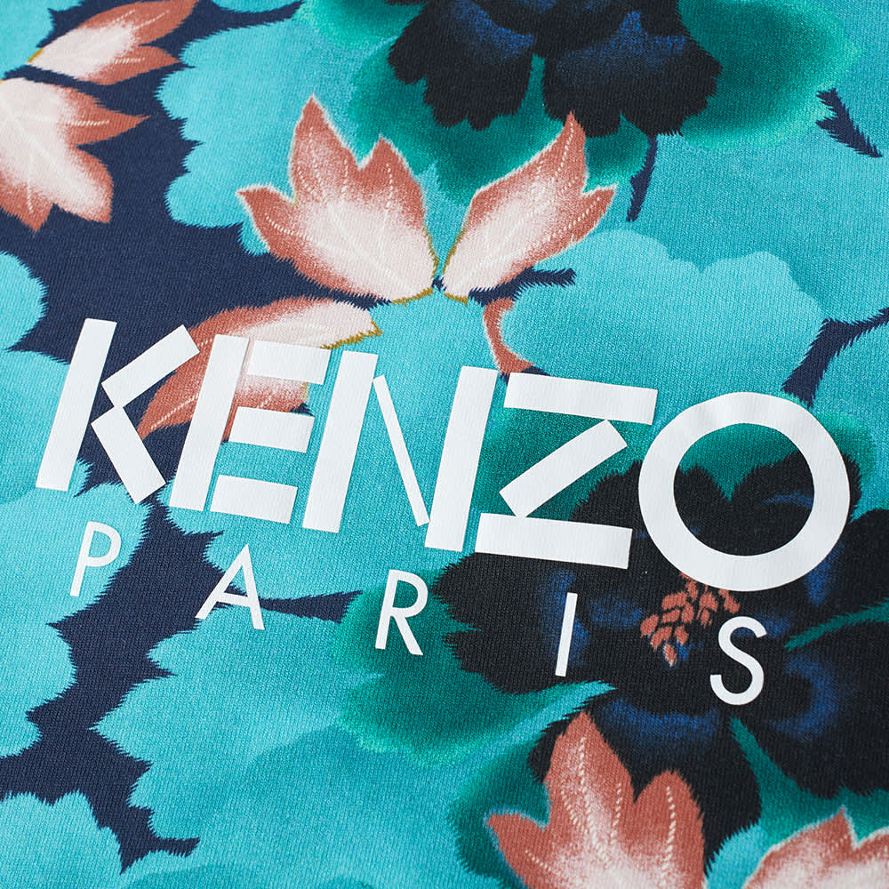 Kenzo Floral Logo Tee Turquoise END. (US)