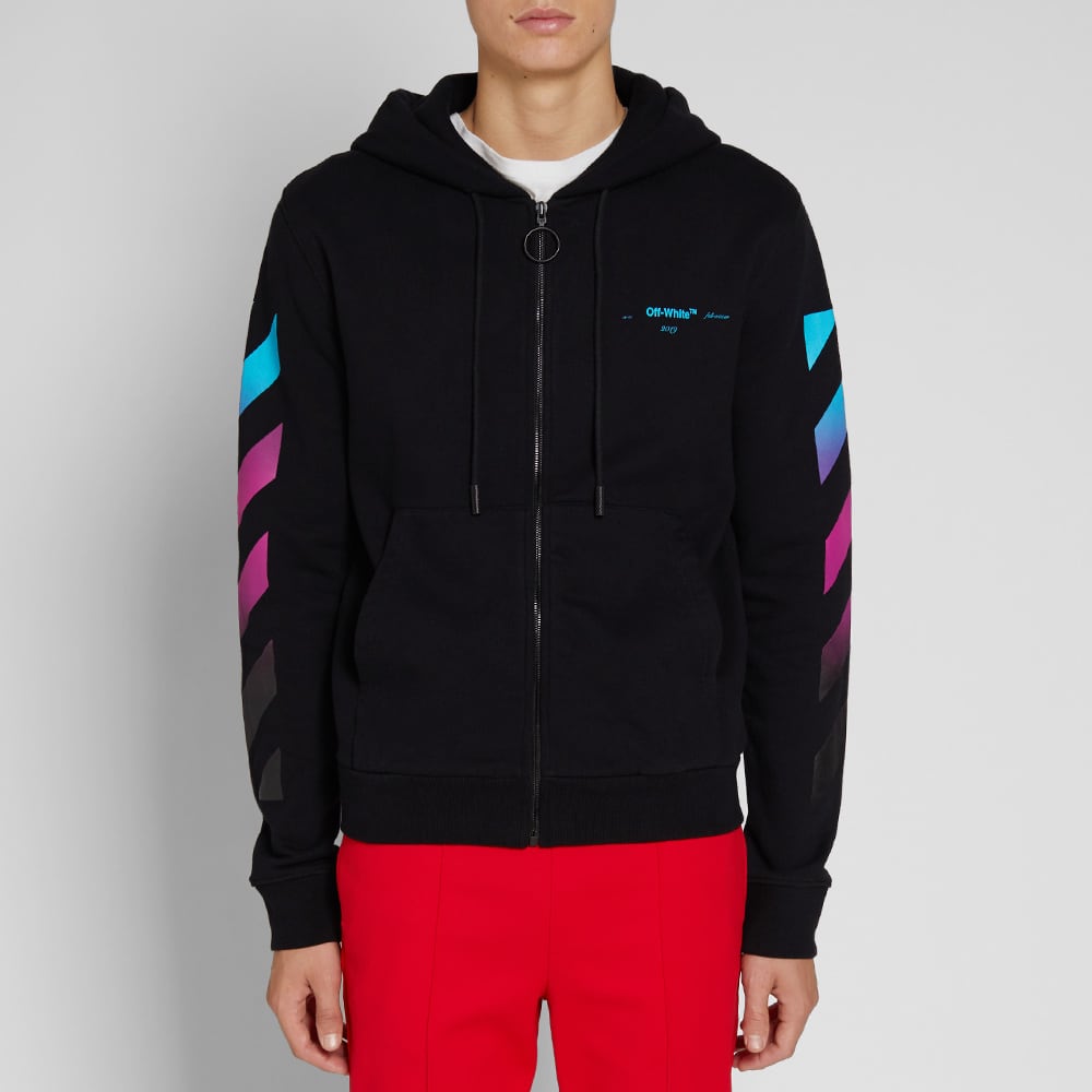 Off white gradient hoodie black clearance