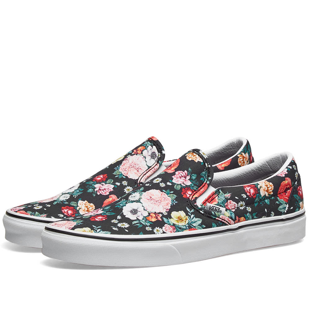 Vans Classic Slip On 'Floral Pack' Black & White | END. (IT)