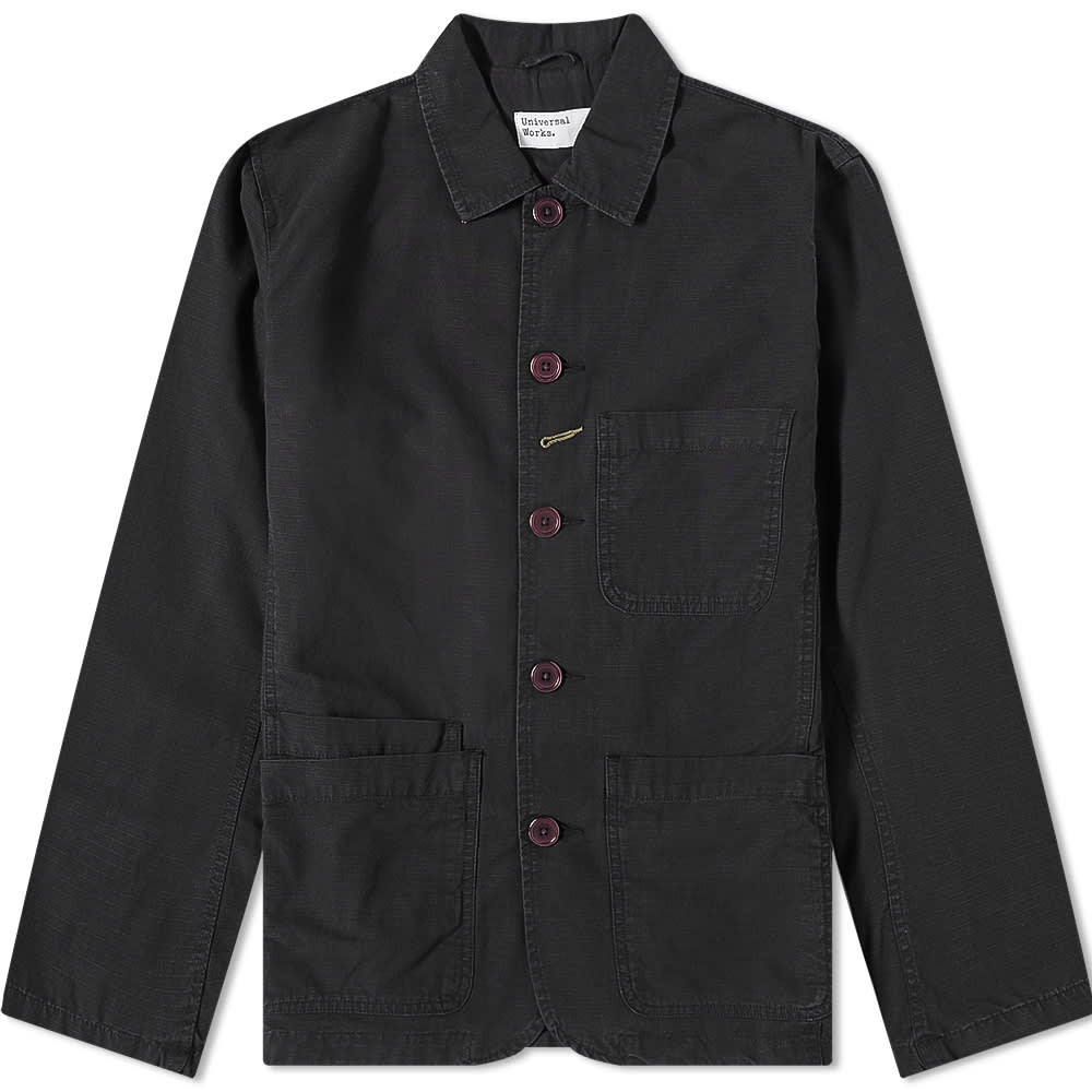 Universal Works Heavy Ripstop Bakers Jacket Black END. (CN)