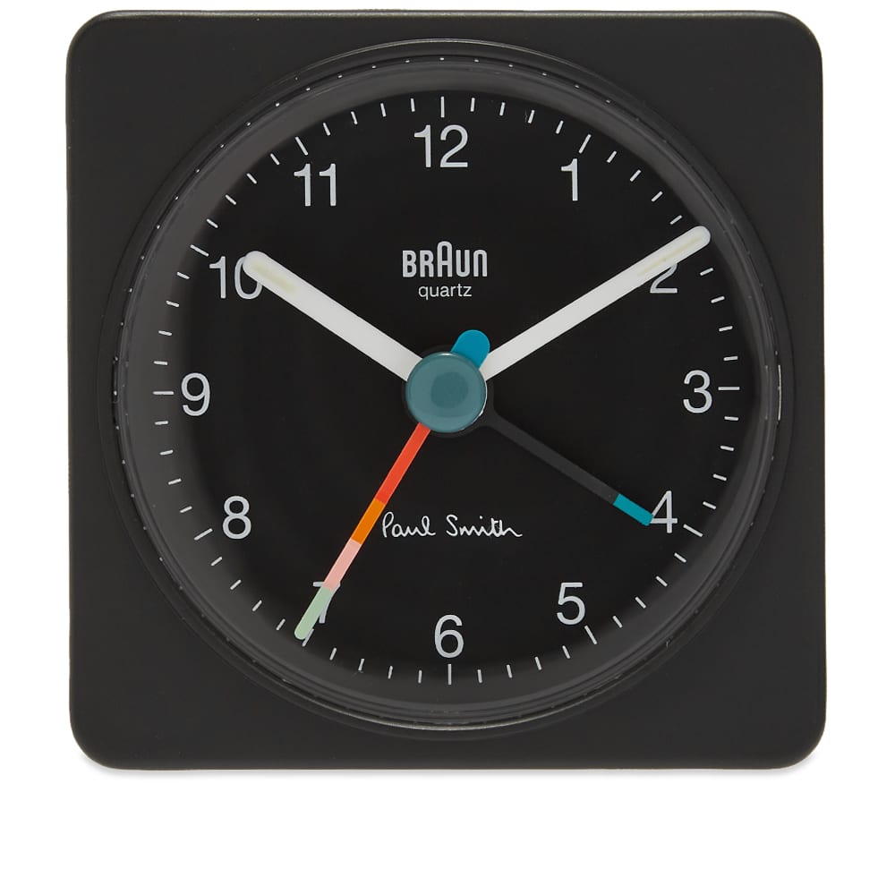 Braun x Paul Smith Analogue Travel Alarm Clock Black & Multi END. (US)