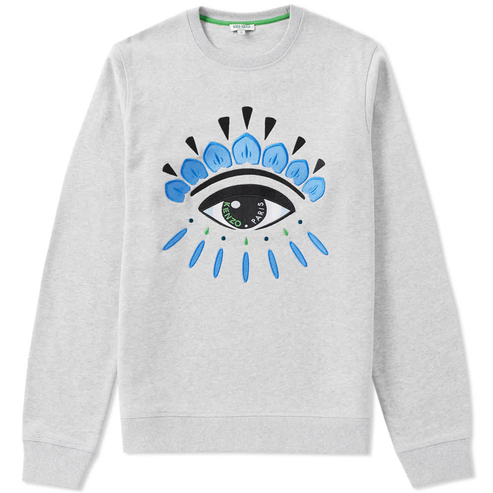 Kenzo Eye Crew Sweat Grey Marl END.