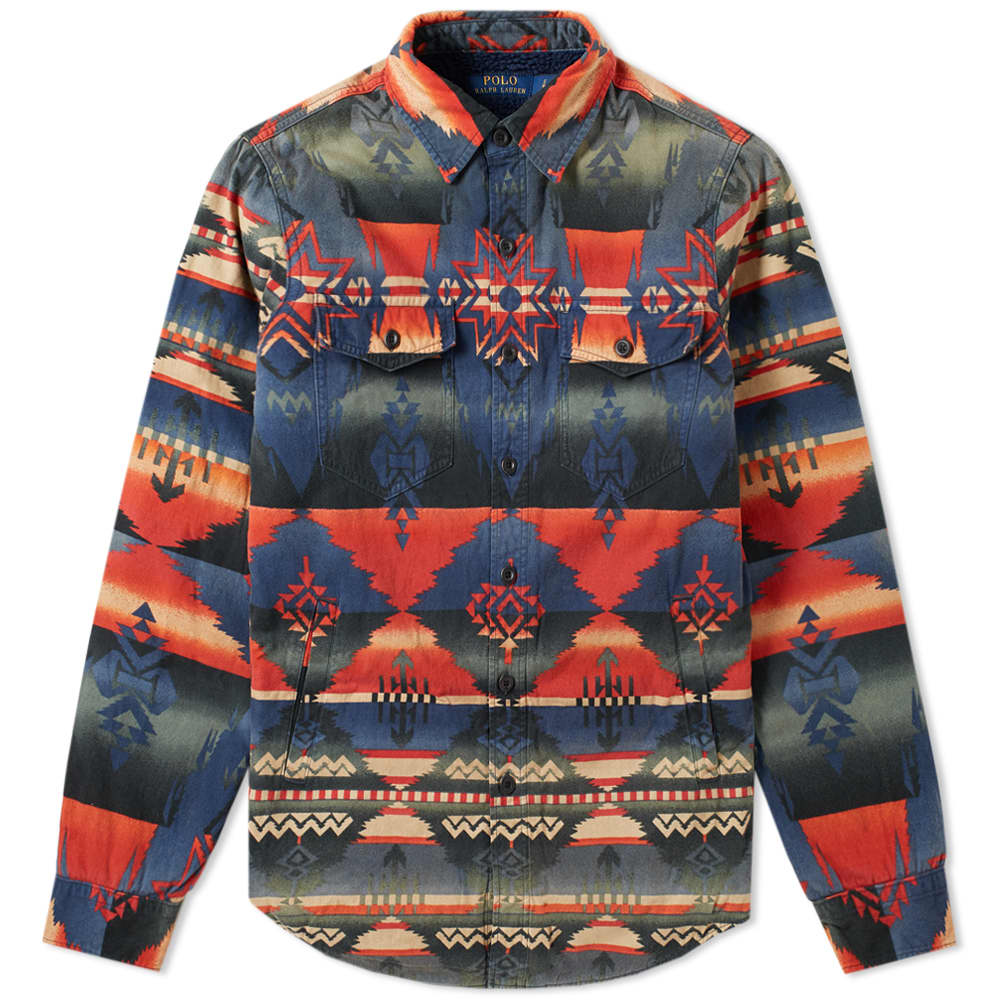 Polo Ralph Lauren Navajo Overshirt Outdoors Trade Blanket END.
