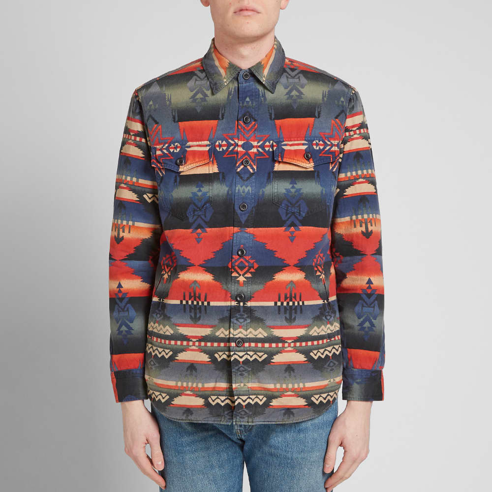 Polo Ralph Lauren Navajo Overshirt Outdoors Trade Blanket END.