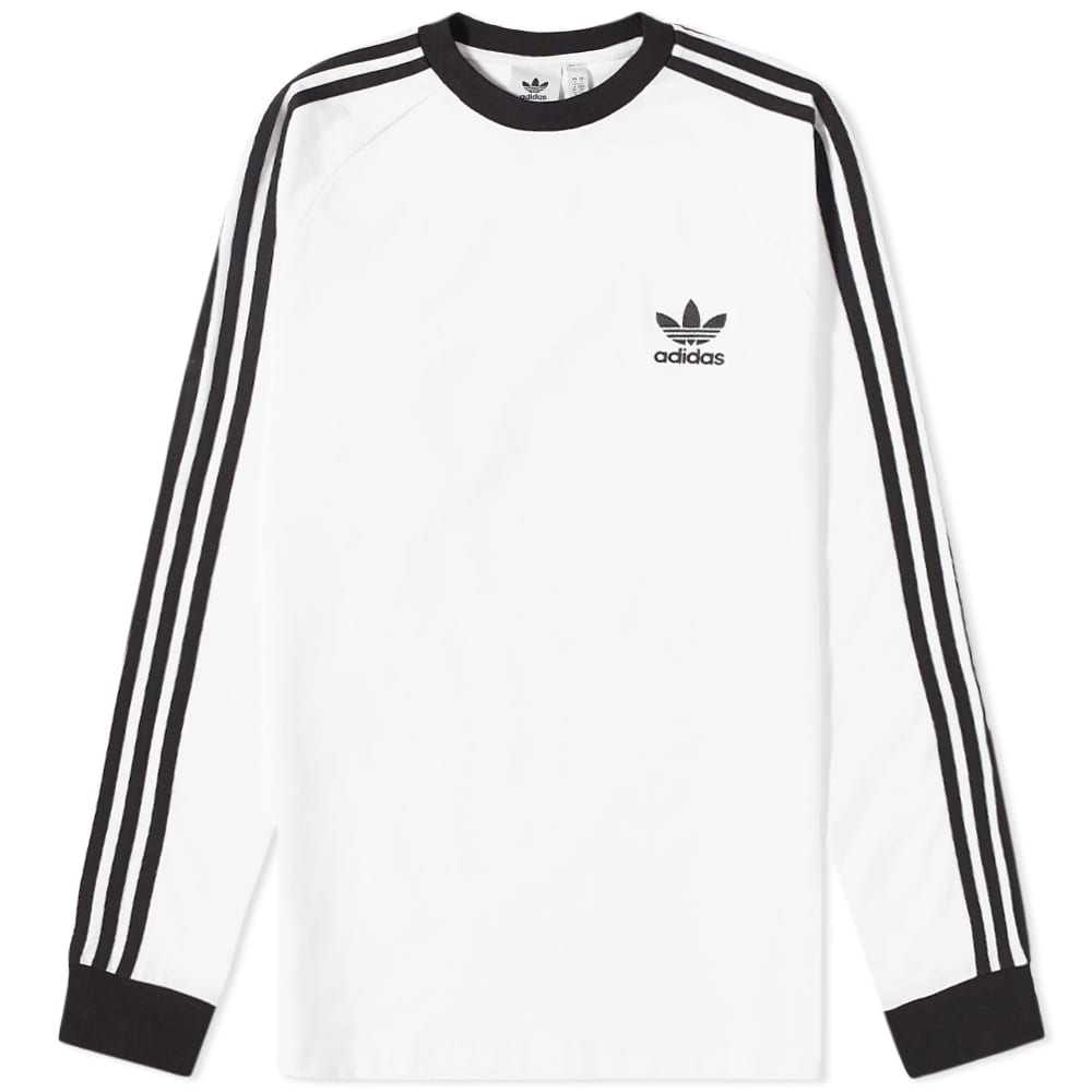 long sleeve white adidas top