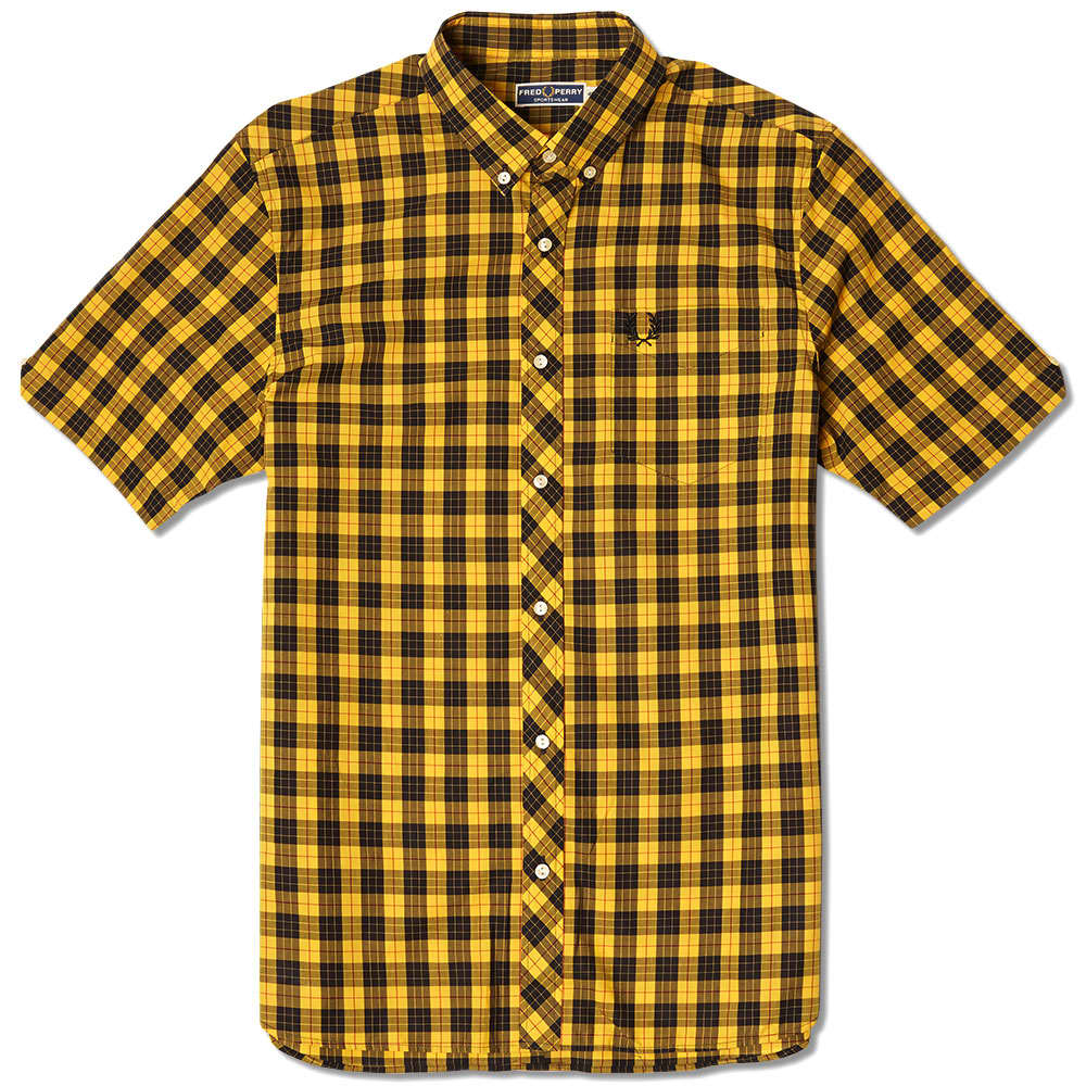 Fred Perry Macleod Tartan Shirt Yellow END.