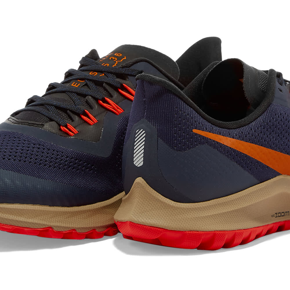 Nike Air Zoom Pegasus 36 Trail Obsidian & Magma Orange | END.