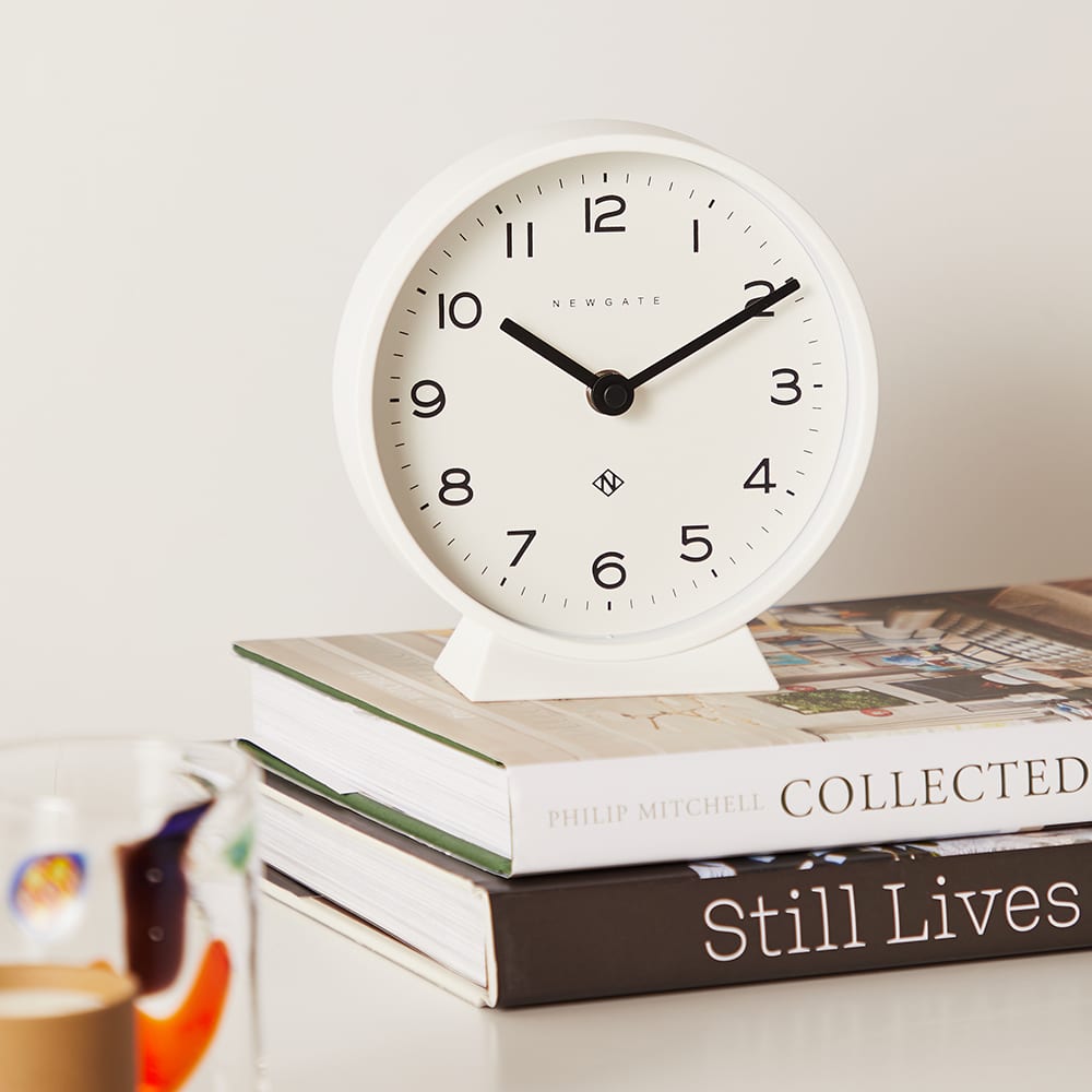 Newgate Clocks M Mantel Echo Clock White END.