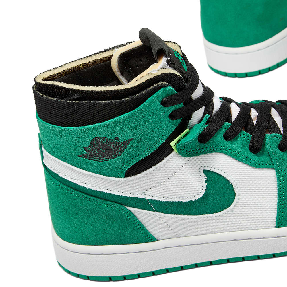 Air Jordan 1 Zoom Air CMFT Lucky Bull Stadium Green, Black & White