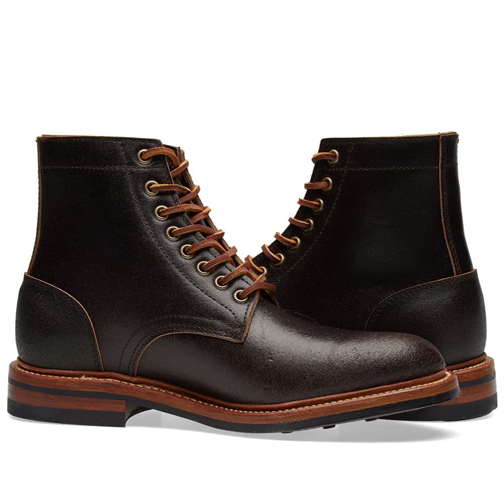 Oak Street Bootmakers Trench Boot Brown Waxed Flesh END.